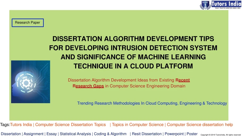 dissertation algorithm development tips