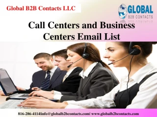 Call Centers and Business Centers Email List - slide 1