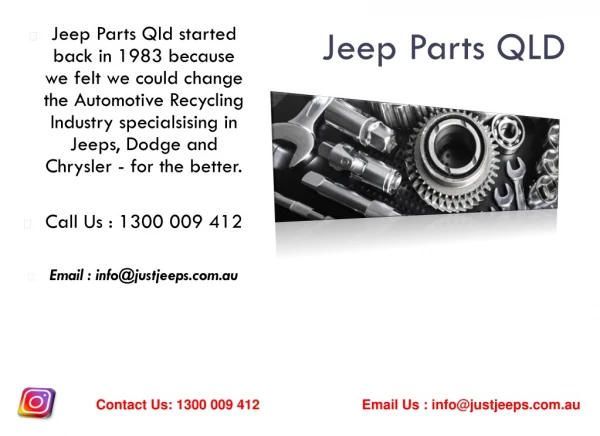 Jeep Dodge Chrysler Parts Queensland