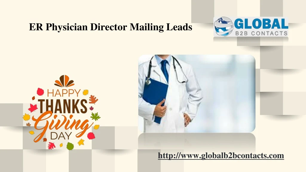 er physician director mailing leads