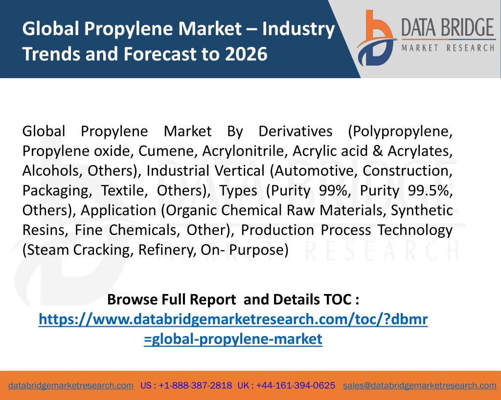 global propylene market industry trends