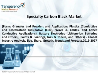 Specialty Carbon Black Market - slide 1