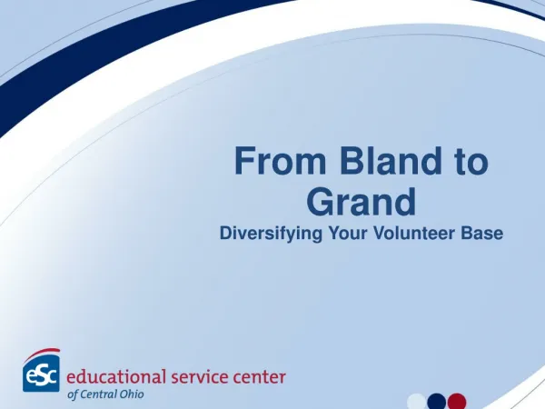 From Bland to Grand Diversifying Your Volunteer Base