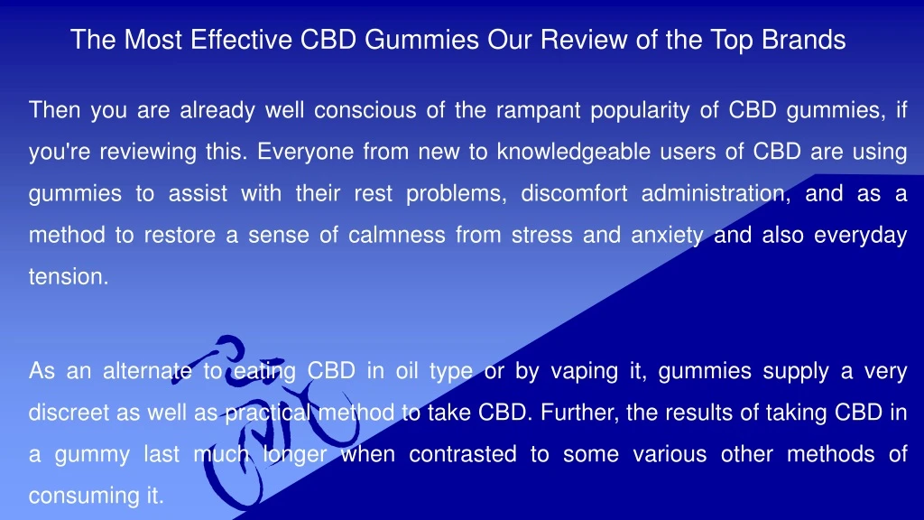 the most effective cbd gummies our review of the top brands