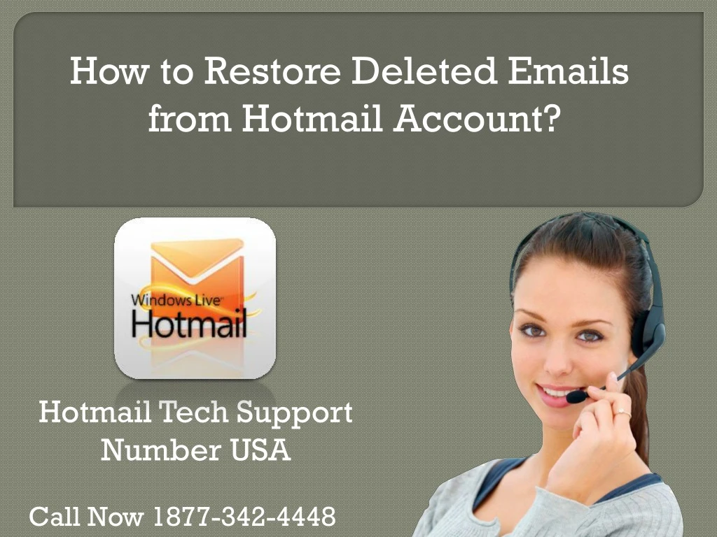 how to restore deleted emails from hotmail account