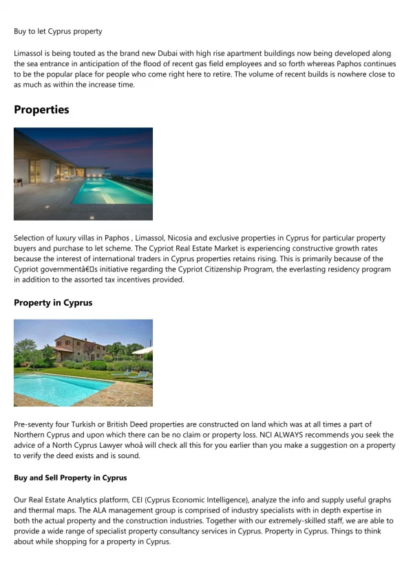 12 Reasons You Should Invest in property for sale in cyprus larnaca