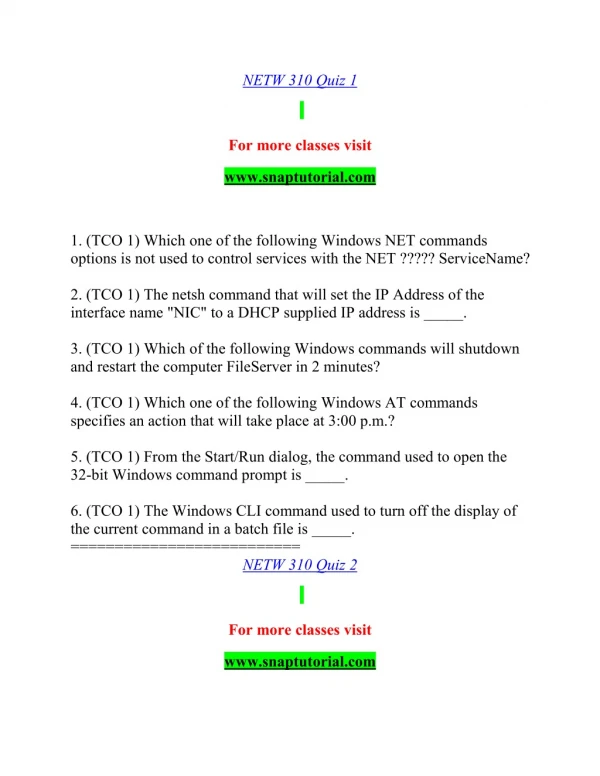 netw 310 quiz 1
