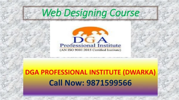 Best Web Designing Institute in Delhi-110059