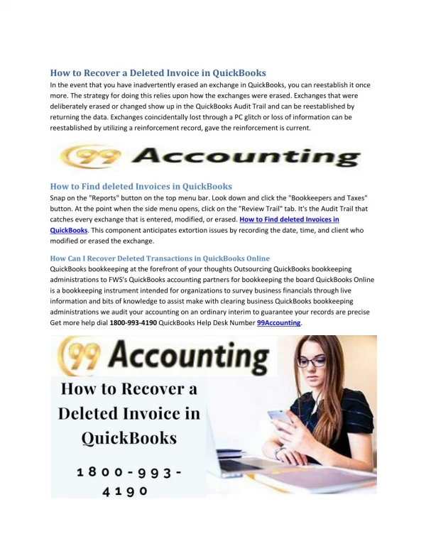 How to Restore a Deleted Deposit in QuickBooks Online