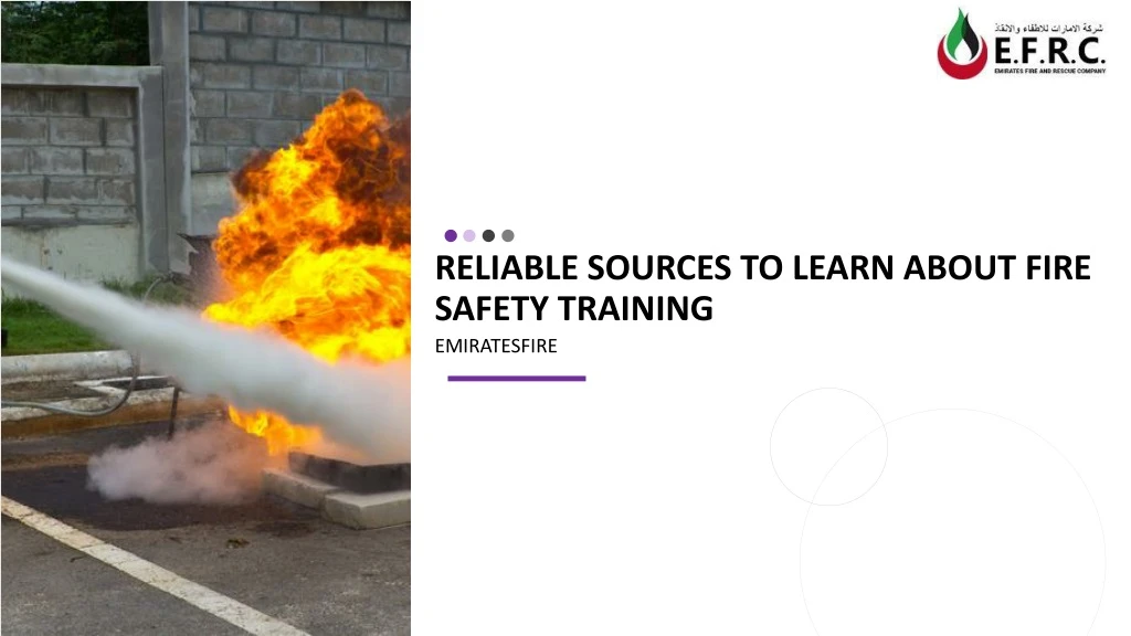 reliable sources to learn about fire safety training