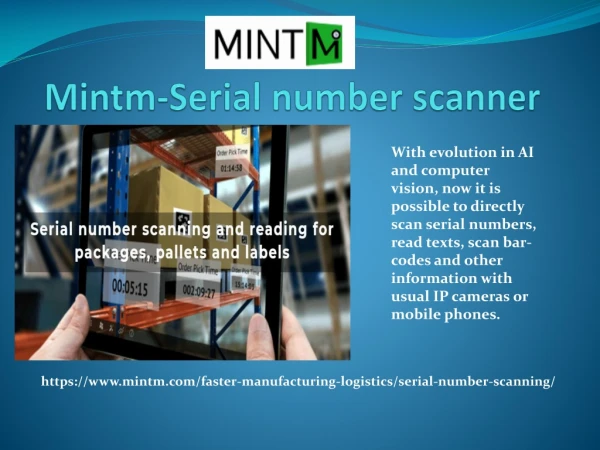 Mintm-Serial number scanner