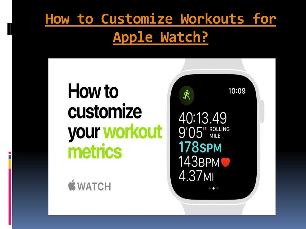 how to customize workouts for apple watch