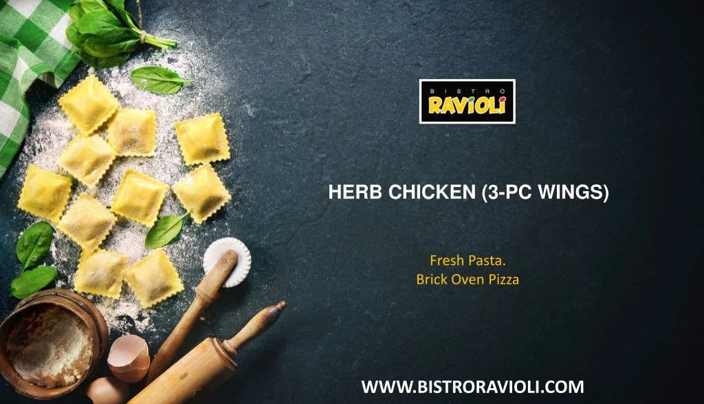 herb chicken 3 pc wings