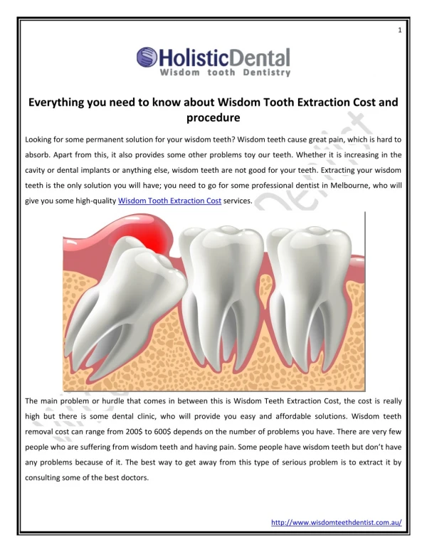 Everything you need to know about Wisdom Tooth Extraction Cost and procedure