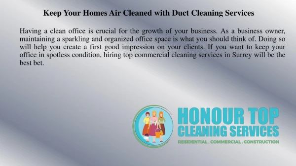 Keep Your Office Spotless with Top Commercial Cleaning Services