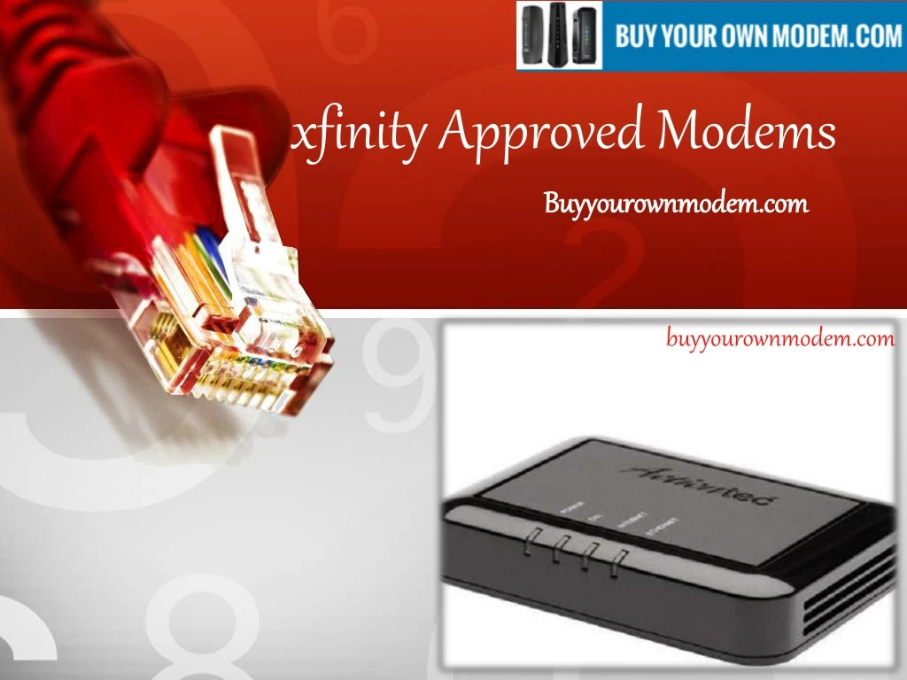 xfinity approved modems