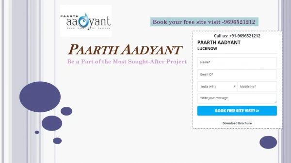 Paarth Aadyant Brochure - 2 / 3 Bhk Residential Apartments in Lucknow