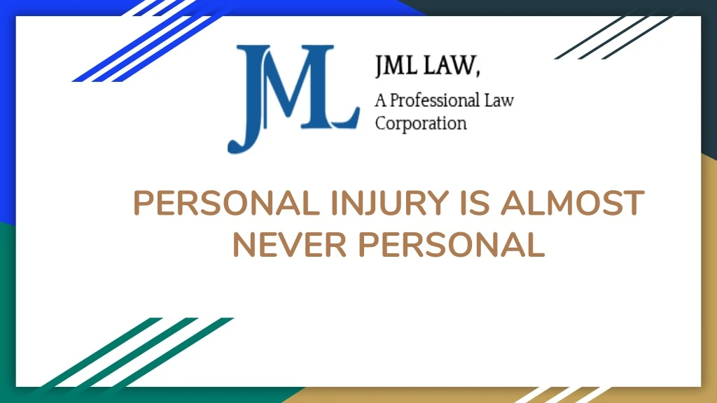 personal injury is almost never personal
