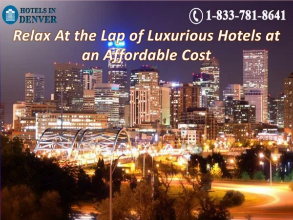 Relax At the Lap of Luxurious Hotels at an Affordable Cost