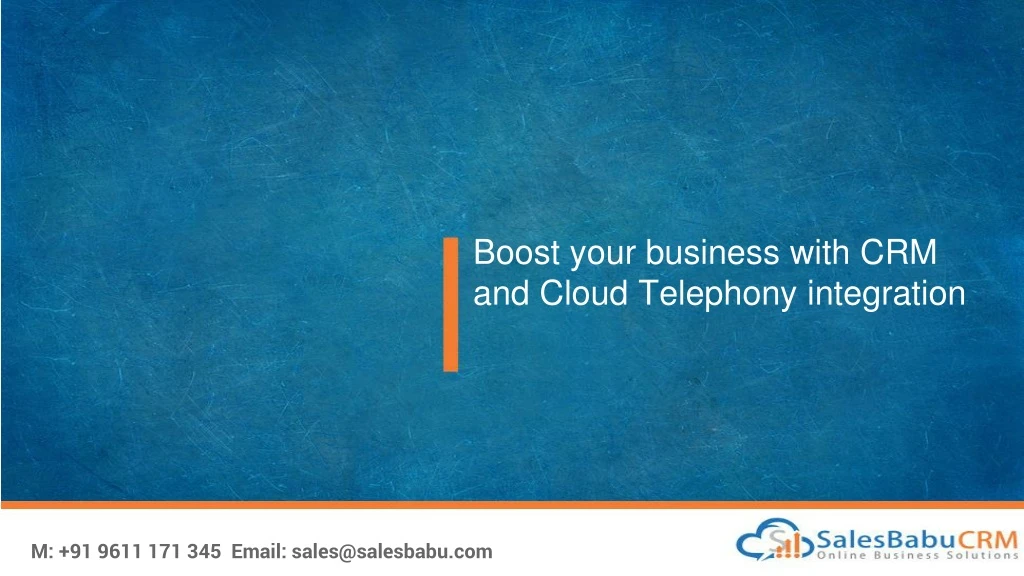 boost your business with crm and cloud telephony