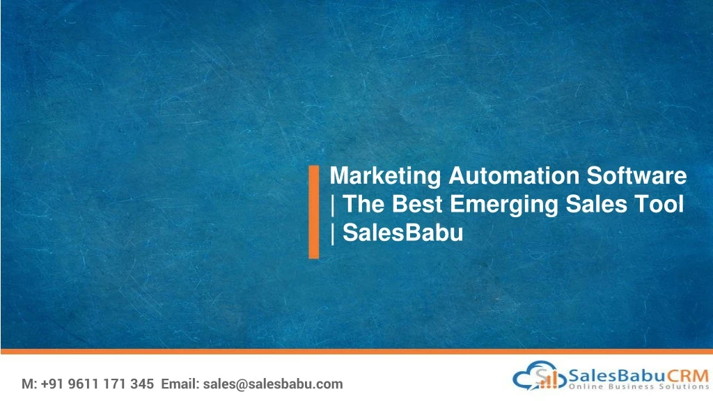 marketing automation software the best emerging