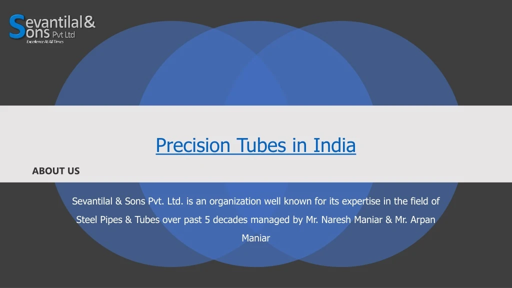precision tubes in india
