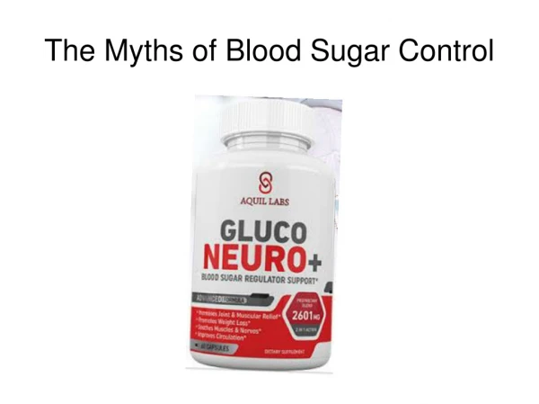 The Myths of Blood Sugar Control