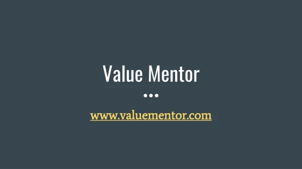 ValueMentor's Overview
