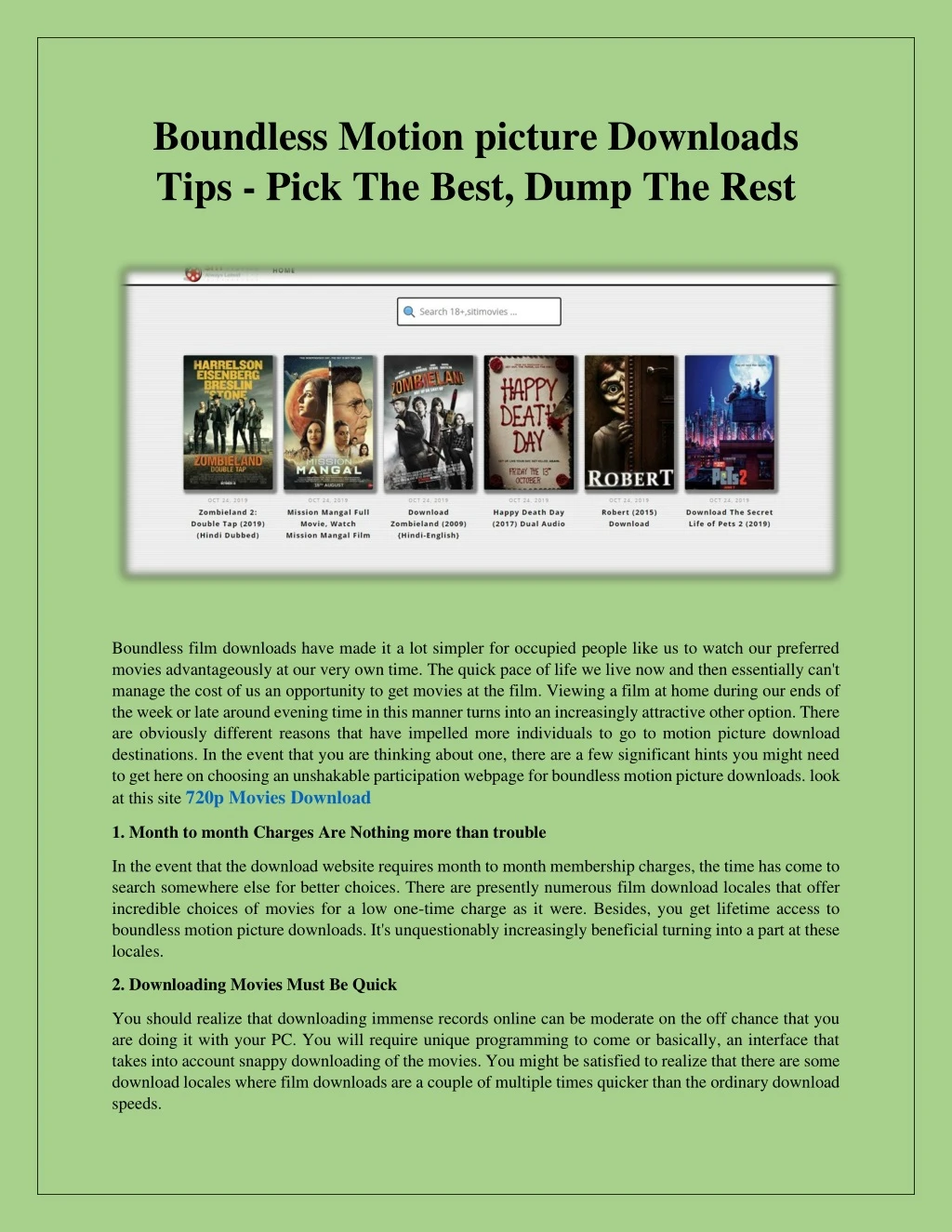 boundless motion picture downloads tips pick