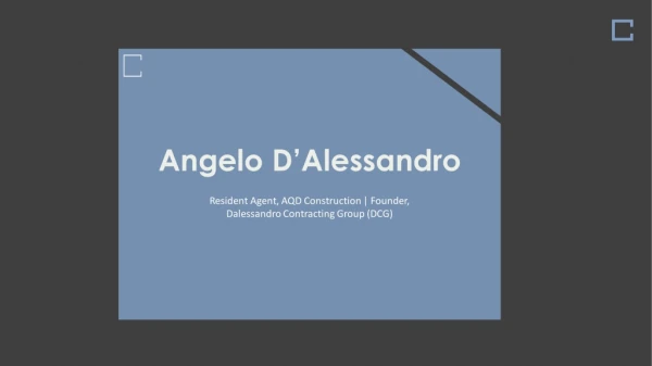 Angelo D’Alessandro - Experienced in Business Operations
