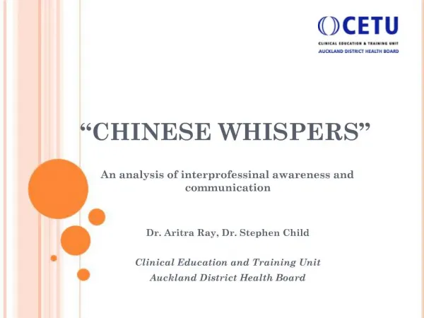 CHINESE WHISPERS