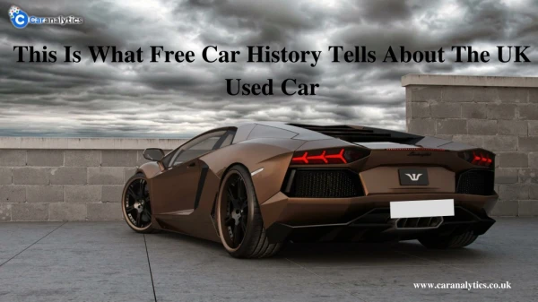 How To Gain Unknown Information With A Vehicle History Check?