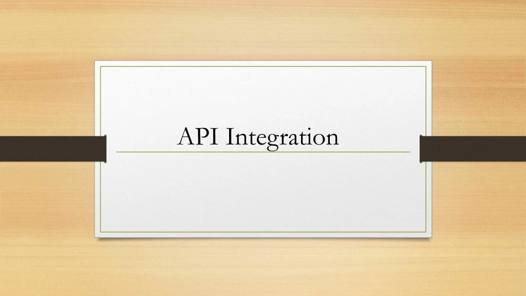 api integration