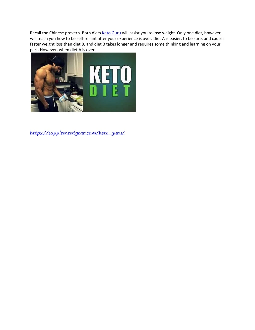 recall the chinese proverb both diets keto guru