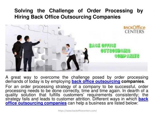 Back Office Outsourcing