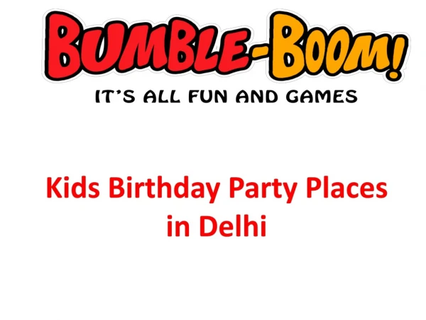 Kids Playing Zone In Delhi | Kids Birthday Party In Delhi