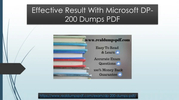 100% Pure Microsoft DP-200 Dumps PDF For DP-200 Exam