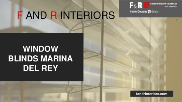 Window Blinds Marina Del Rey