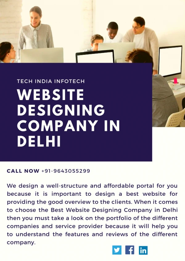 Tech India Infotech - Choose the Best Website Designing Company in Delhi