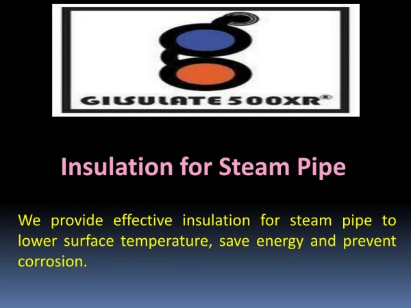 Insulation for Steam Pipe