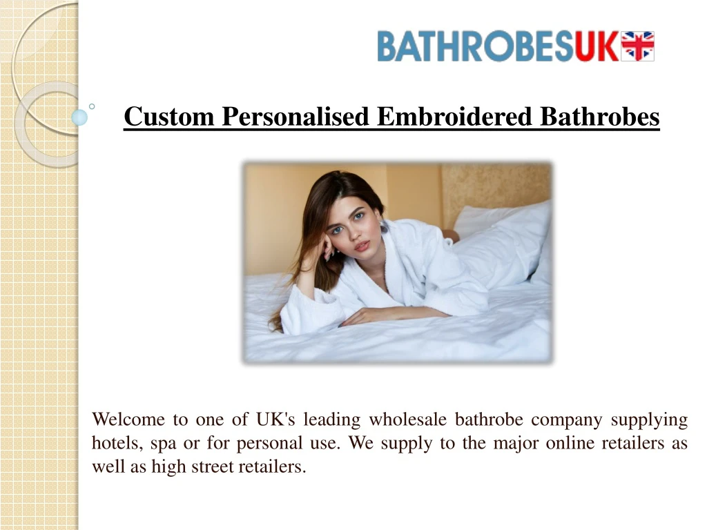 custom personalised embroidered bathrobes