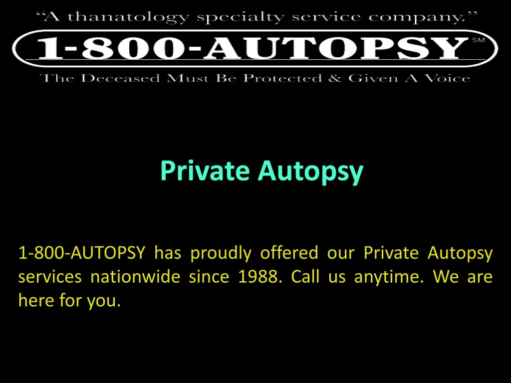 private autopsy