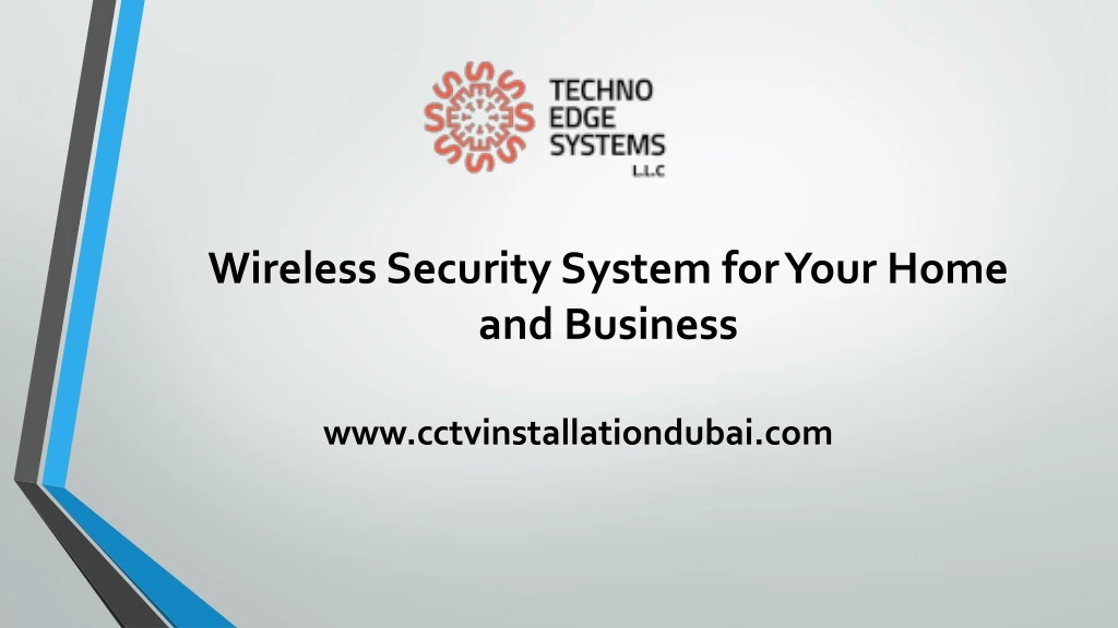 wireless security system for your home