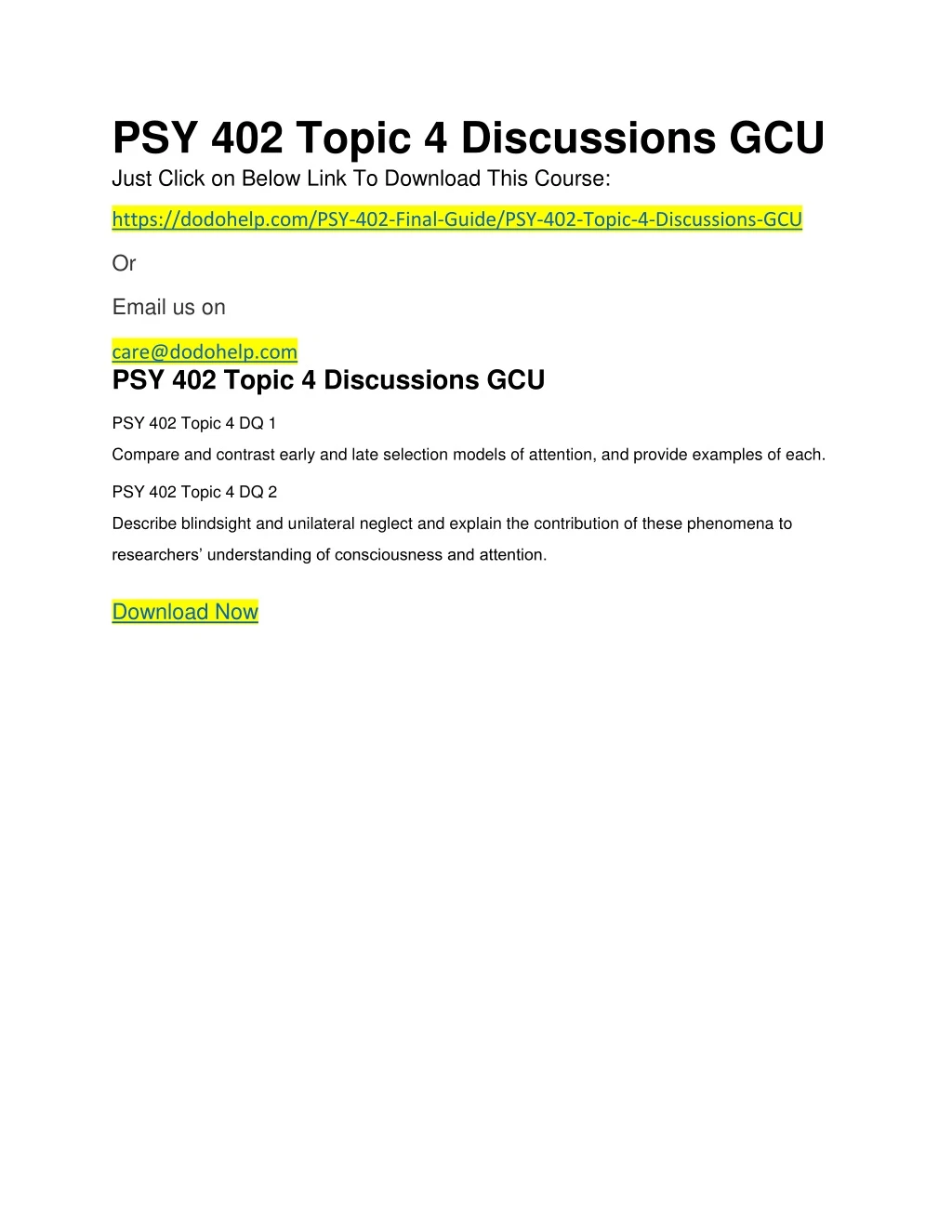psy 402 topic 4 discussions gcu just click