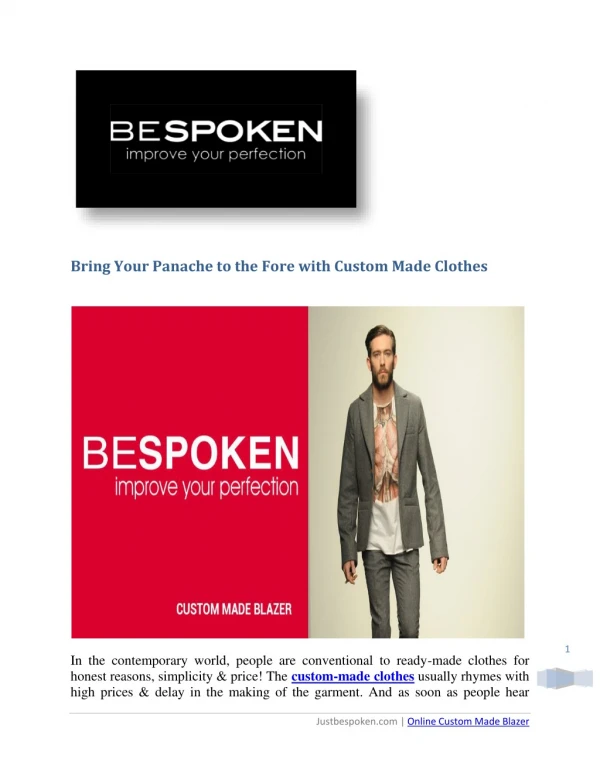 Get custom made bespoken suits and blazer online in Dubai