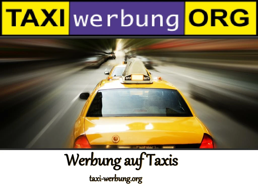 werbung auf taxis