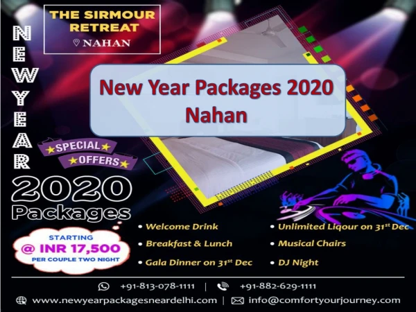 New Year Packages in Nahan | New Year Packages 2020 in Nahan