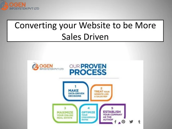 Converting your Website to be More Sales Driven