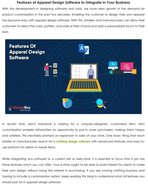 Features of Apparel Design Software to Integrate in Your Business