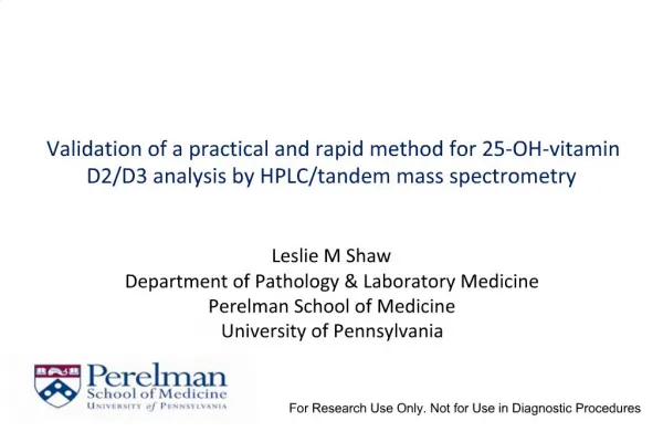 Validation of a practical and rapid method for 25-OH-vitamin D2